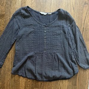 Denim & Supply Ralph Lauren Navy Blouse with Buttons